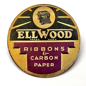 Ellwood Typewriter Ribbons Advertising Pocket Mirror - Picture 1 of 2