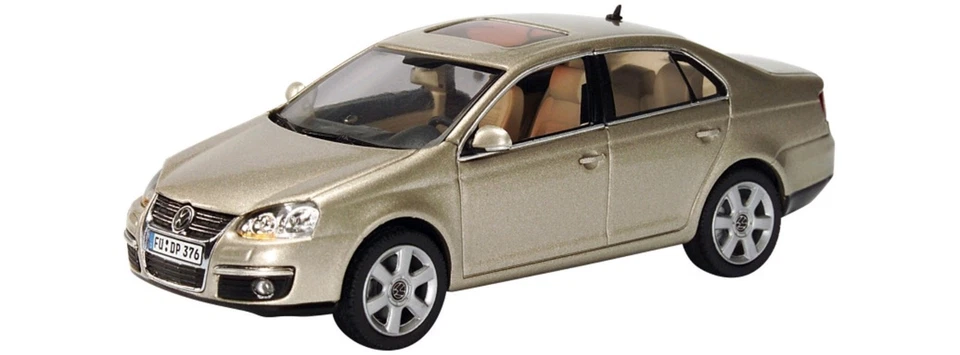 VW VOLKSWAGEN JETTA BEIGE METALLIC SCHUCO 04731 1/43 4 DOORS BERLINE SEDAN 2005 - Photo 1/1