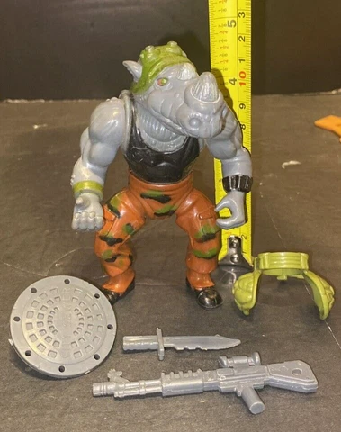 VTG 1980S TMNT ROCKSTEADY COMPLETE 1988 HARD HEAD 80S Cover