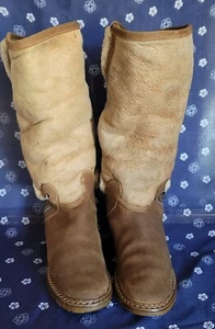 Vintage Winter Biber Lamm auf Gummisohle Größe 7 - Bild 1 von 8