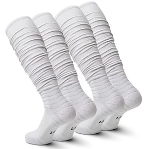 Scrunch Football Socks Ultra Long 1 Pack/2 Packs Combed Cotton With Ankle Suppor - Picture 1 of 6