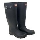 Hunter Women's Black Tall Matte Rain Boots Size 8.5
