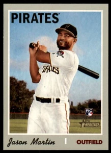 2019 Topps Heritage High Numbers Jason Martin Rookie Pittsburgh Pirates #628 - Picture 1 of 2
