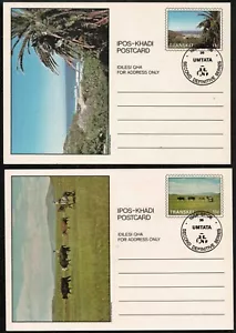 Transkei 1984 Second Series Definitive Postcards  - Set Of Two - Mint - Picture 1 of 2