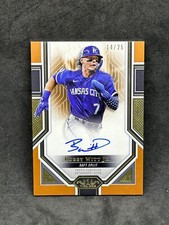 2023 Topps Tier One Bobby Witt Jr. Advanced Stat ORANGE Auto /25 Royals
