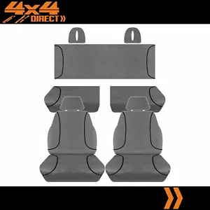 FULL CAR PACK 14oz CANVAS SEAT COVERS FOR TOYOTA HILUX SR5 WORKMATE 15-ON - Picture 1 of 2