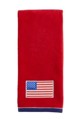 Celebrate Americana Together American Flag Bath Hand Towel Classic Design - Image 1 of 4