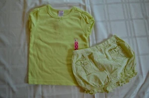 Gymboree LEMONY FRESH Green Gingham Bloomer Pants & Top Outfit Set NWT Sz 3 3T - Picture 1 of 2
