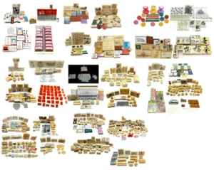Huge Lot Rubber Stamps Vintage/Modern 998+ Assorted Themes and Types Used Great - Picture 1 of 9