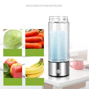 420ml Hydrogen Water Bottle Improve Muscle Soreness Fatigue Rechargeable re - Picture 1 of 24