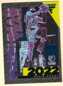 2022-23 Panini Flux Freshman Year Silver Prizm David Roddy #6 (RC) - Picture 1 of 2