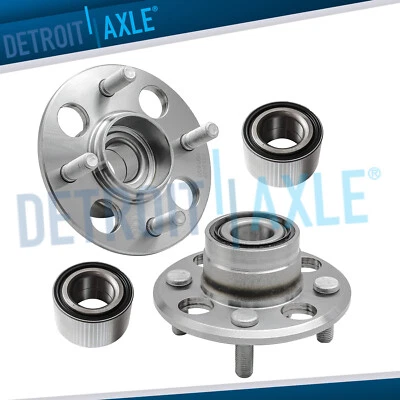 Cojinetes de rueda delantera bujes traseros para Honda Civic Del Sol 1992-2000 sin ABS Foto 1 de 4