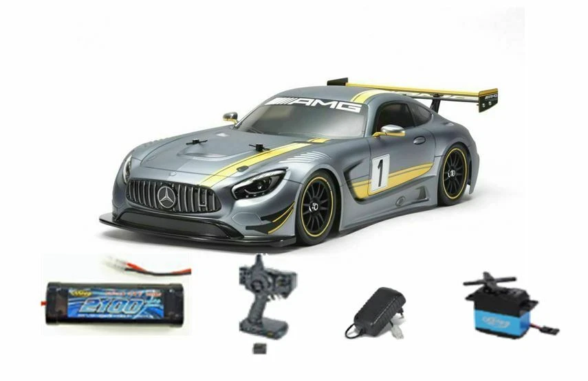 Tamiya 300058639 Tt-02 1 10 RC MERCEDES AMG Gt3