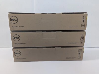 3X Genuine Dell 5130cdn C5765dn Waste Toner Box Tank Container 0U162N - Image 1 of 4