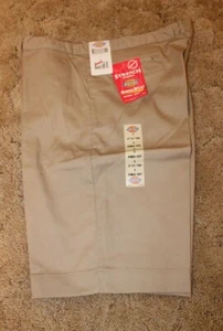 Dickies Girl's Jr Bermuda Shorts Stretch Fabric  KR714KH Size 19 Khaki 40x13 - Picture 1 of 9