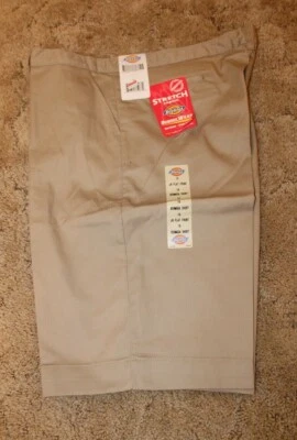Dickies Girl's Jr Bermuda Shorts Stretch Fabric  KR714KH Size 19 Khaki 40x13 - Image 1 of 4