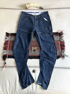 G-Star Twisted 34 31 Jeans Steel Loose Tapered Brooklyn Denim Raw Tag 34 34 3301 - Picture 1 of 19