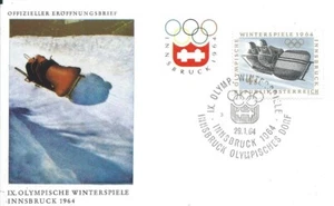 Austria Olympic Games Innsbruck 1964 Olympic cover cancel Olympic Village nr. 3 - Picture 1 of 1