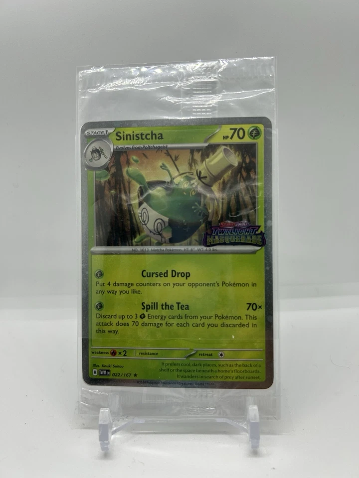 Sinistcha - (Prerelease) 022/167 Sv: Scarlet & Violet Promo Cards Holo Sealed - Image 1 of 2