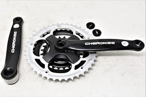 Lasco Bicycle 24/34/42T Steel Triple Bike Chainwheel Chain Set 170mm Crank Black - Picture 1 of 2