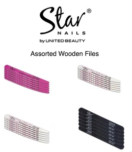 Star Nails Assorted Wooden Files - Picture 1 of 5