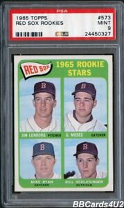 1965 Topps #573 JIM LONBORG RC! PSA 9 MINT SP! Just ONE higher! Red Sox