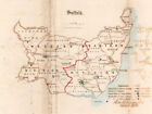 Suffolk County Map Divisions Electoral Boroughs Reform Act Dawson 1832
