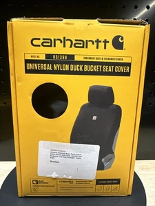 NUOVO Carhartt - Coprisedile universale in nylon con secchiello anatra, durevole, nero - Foto 1 di 5