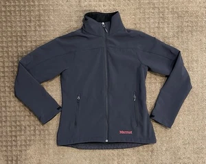 Marmot Womens Medium Softshell Fleece Lined Full Zip Jacket Dark Gray - Picture 1 of 8