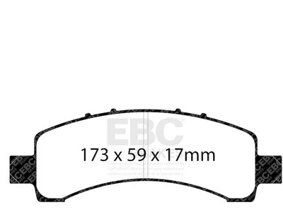 For 2003-2006 GMC Yukon XL 1500 Brake Pad Set Rear EBC 98738RKGJ 2004 2005 - Image 1 of 4