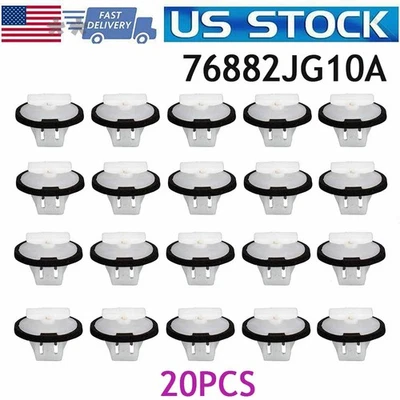 20pcs Wheel Arch Trim Clips Set Wing Moulding For Nissan Juke X-Trail T31 Murano Foto 1 de 4
