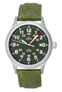 Reloj Hombre Ratio Quest Cuadrante Verde Cuarzo 100M Edición Lewis And Clark RTQ029 - Imagen 1 de 5
