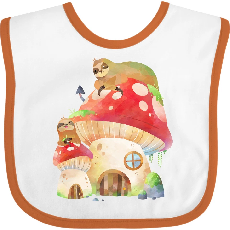 Inktastic Champiñón Casa Bebé Babero Perezoso Lindo Amante Setas Madera Pequeño Hogar Foto 1 de 1