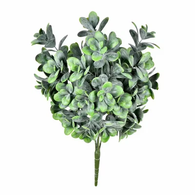 17 in. Tallo de flor individual hoja de jade artificial verde Foto 1 de 4