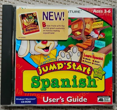 Jump Start  Spanish - Preschool Ages 3-6 (PC/Mac CD-Rom, 1997) - Image 1 of 2