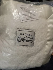 LITTLE GIRAFFE boutique ivory cream velvet blankie NEW lovey blanky baby plush - Picture 1 of 2
