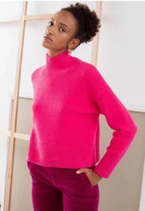 & OTHER STORIES Suéter Pull Over Cuello Simulado Rosa Brillante Talla XS - Imagen 1 de 12