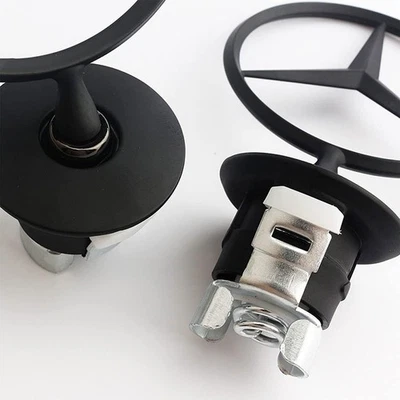 Fit For Mercedes Benz S/E/C E300 E320 Bonnet Alloy Ornament Mounted Emblem 44mm - Imagem 1 de 4