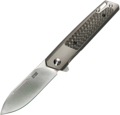 Ontario CF100 Linerlock Stainless & Carbon Fiber Folding 14C28N Knife 8600 - Image 1 of 2