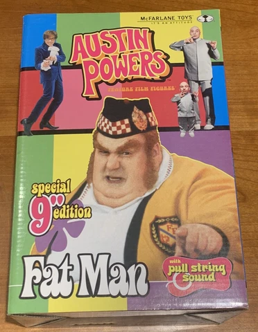 McFarlane Toys - Austin Powers 9" Talking Fat Man Mint in Mint Box 2000 Cover