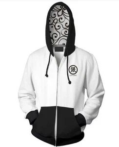 Gintama Silver Soul Cosplay Anime Manga Kapuzen Sweatshirt Hoodie Pullover Pulli - Picture 1 of 3