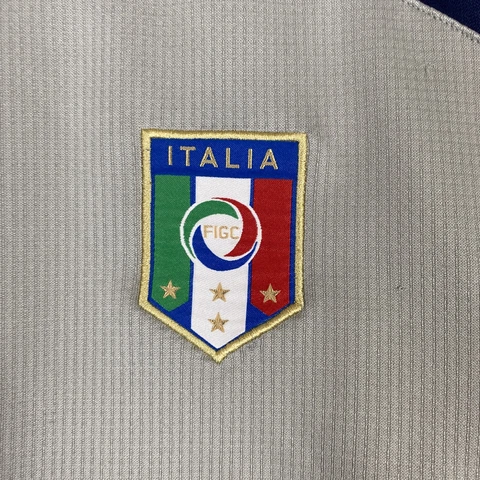Puma Italy Italia Goalkeeper Football Gray Med Long Sleeve Shirt 4 Star Shield Cover