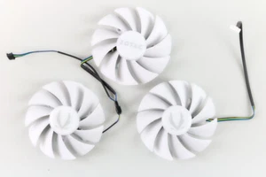 Full Set GPU Fans 87mm Zotac RTX 3080 Trinity OC White | US Seller, Fast Ship! - Picture 1 of 6