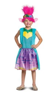 Poppy Troll Deluxe Trolls World Child Costume Medium 7-8 - Picture 1 of 3