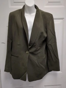 Jones New York Suit Workwear Career Blazer Women size 10 Deep Forest Green - Picture 1 of 4