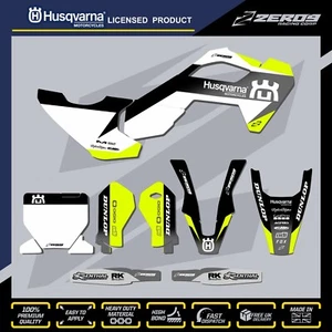KIT DE GRÁFICOS DE MOTOCROSS HUSQVARNA CALCOMANÍAS GRÁFICAS MX TC50 TC65 FADE YEL/GRIS/B - Imagen 1 de 1