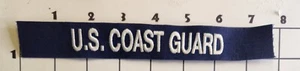 Coast Guard Patch United States USCG Vintage Embroidered Military Blue White - Picture 1 of 1