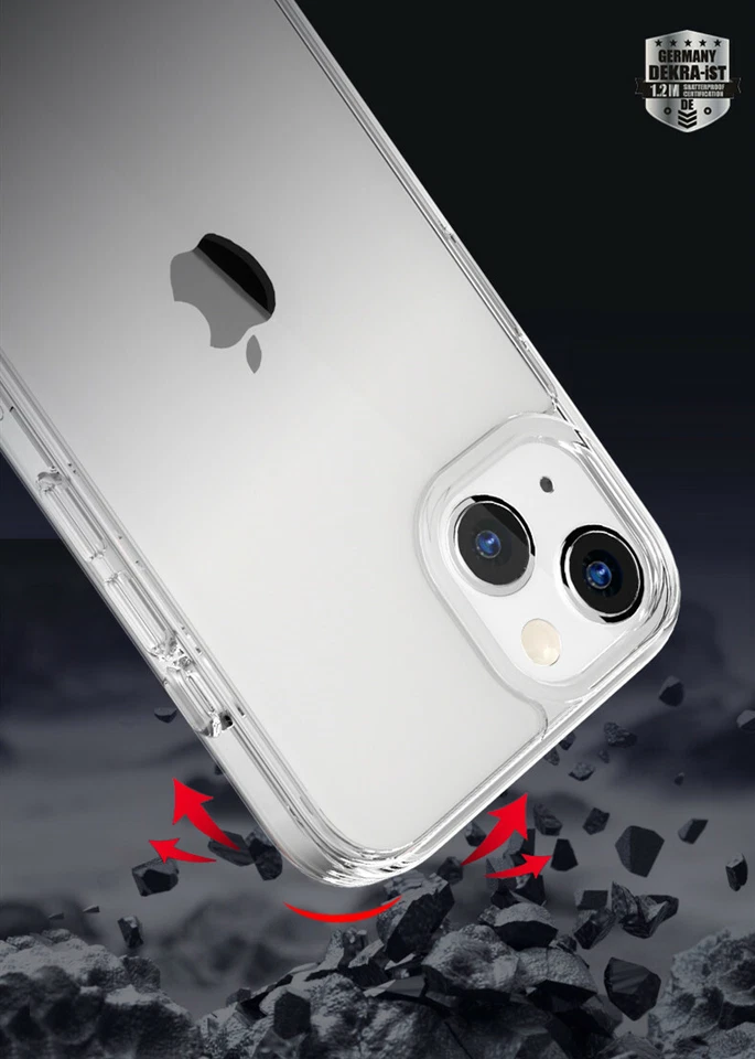 Funda protectora transparente a prueba de golpes SwitchEasy CRUSH AirBarrier para iPhone 13 Pro Max Foto 1 de 4