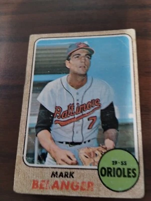 1968 Topps - Mark Belanger #118 Crease - Image 1 of 2