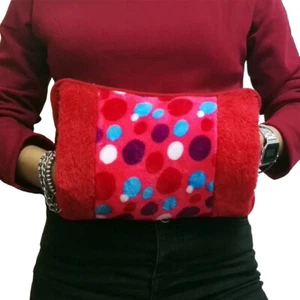 2X BORSA ACQUA CALDA ELETTRICA INVERNALE SCALDINO RICARICABILE CON CAVO PELUCHE - Foto 1 di 8